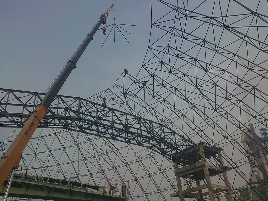 北流网架施工